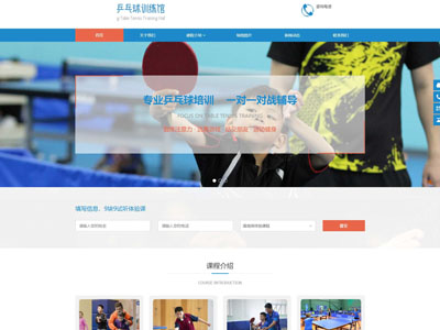 大氣乒乓球網(wǎng)站制作-客戶(hù)案例